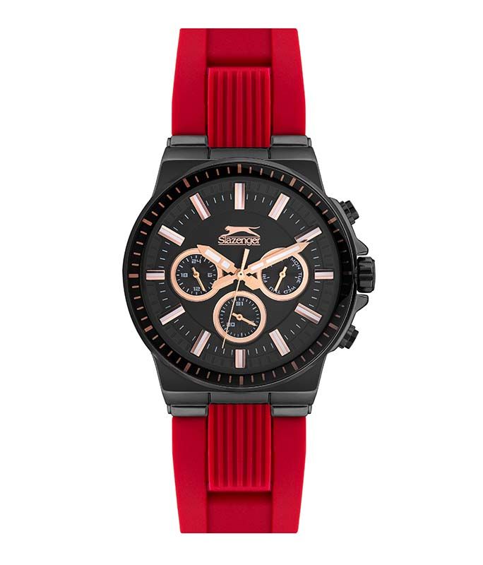 SLAZENGER Gents Red Silicone Strap SL.09.6326.2.02 SLAZENGER